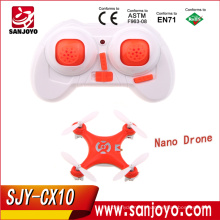 Mini Cheerson CX-10 4CH 2.4G FPV RC minuscule Nano Quadcopter UAV plus petit gopro drone avec LED VS CX-10W SJY- CX10